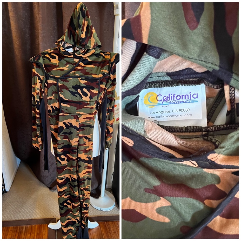 California costumes military one-piece outfit in size adult large.